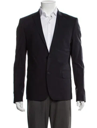 Pre-owned Longchamp Wool Blazer In Blue