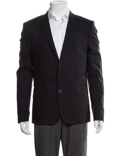 Pre-owned Longchamp Wool Blazer In Blue