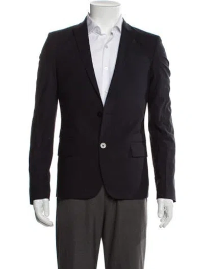 Pre-owned Longchamp Wool Blazer In Blue