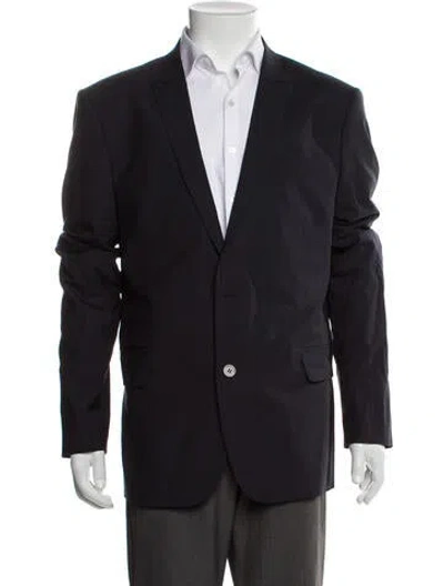 Pre-owned Longchamp Wool Blazer In Blue