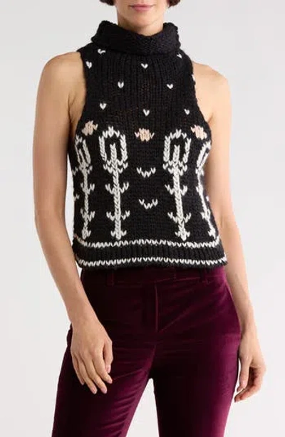 Longchamp Wool Sweater Tank In Animal Print