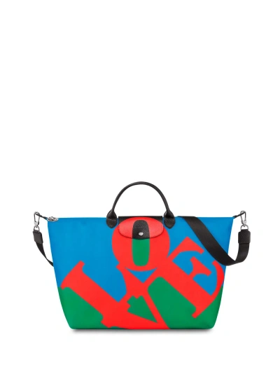 Longchamp X Bob` Travel Bag In Red