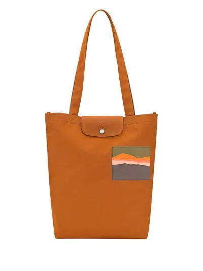 Longchamp X Caroline Hélain` Medium Tote In Brown