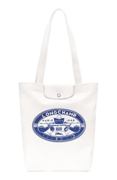 Longchamp X Constantin Riant Le Pliage Cotton Canvas Tote In Sand