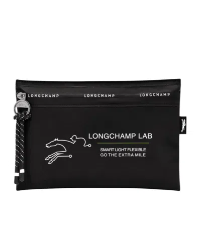 Longchamp X Econyl Le Pliage Energy Document Case In Black