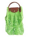 Longchamp X Filt 1860 Woman Handbag Lime Green Size - Textile Fibers, Cowhide
