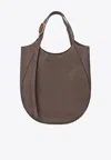 Longchamp Xl Shopping Tote Round Shape Top Handle In Brown