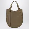 Longchamp Xl Shopping Tote Round Shape Top Handle In Gray