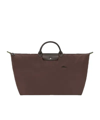 Longchamp Xl Le Pliage Green Tote Bag In Brown