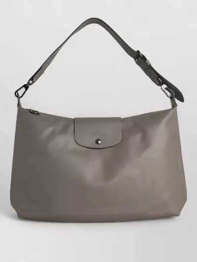 Longchamp Xl Le Pliage Xtra Leather Hobo Bag In Gray