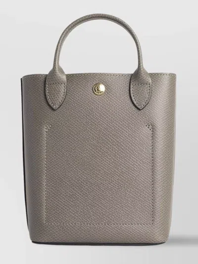 Longchamp 'xs Epure' Dove Grey Leather Bag
