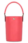 Longchamp Xs Épure Leather Bucket Bag In Pink