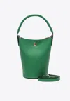 Longchamp Xs Epure Leather Crossbody Bag In Green