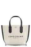 Longchamp Xs Essential Canvas Handbag In Beige