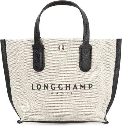 Longchamp Xs Essential Canvas Handbag In Beige