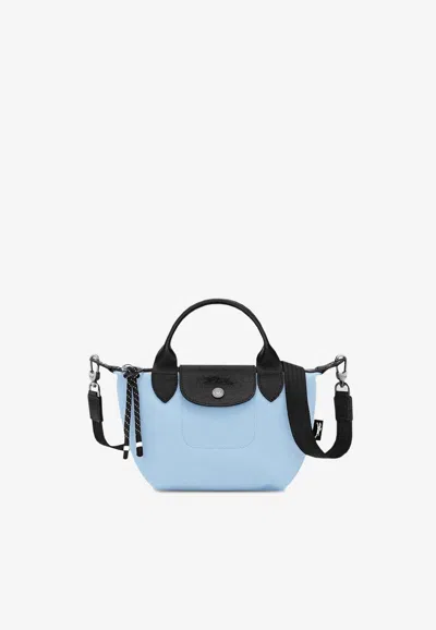 Longchamp Xs Le Pliage Energy Canva Handbag In Blue