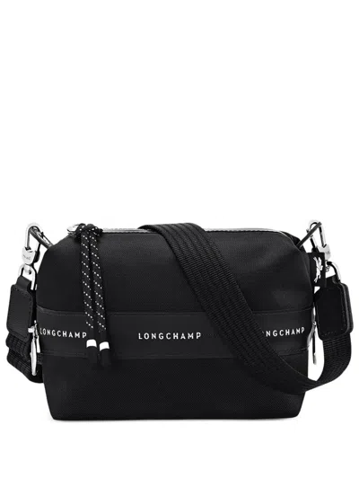 Longchamp Xs Le Pliage Energy Logo-print Adjustable-strap Shoulder Bag In Black