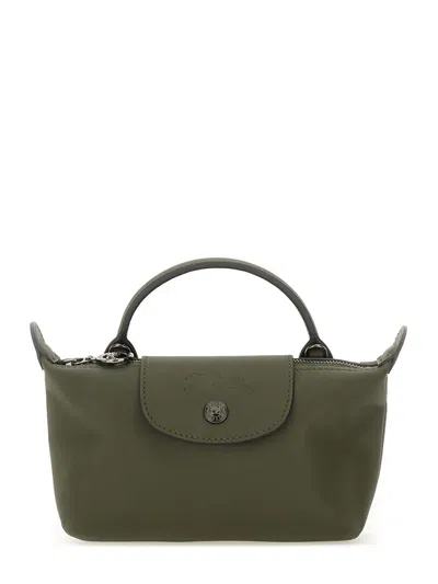 Longchamp Xs "le Pliage Xtra" Clutch Bag In Green