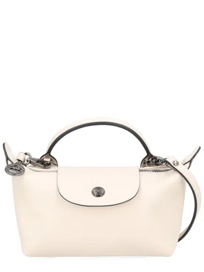 Longchamp Xs Le Pliage Xtra Clutch Bag In White