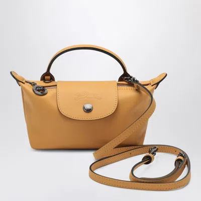 Longchamp Xs Le Pliage Xtra Honey Pouch In Yellow