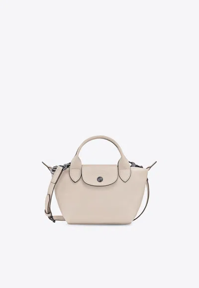 Longchamp Xs Le Pliage Xtra Leather Handbag In Cream