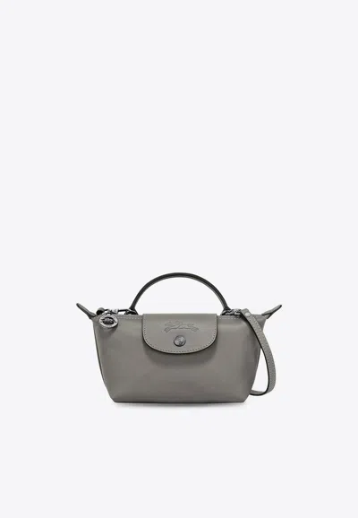 Longchamp Xs Le Pliage Xtra Leather Handbag In Green
