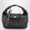 Longchamp Xs Le Pliage Xtra Leather Top Handle Bag In Black