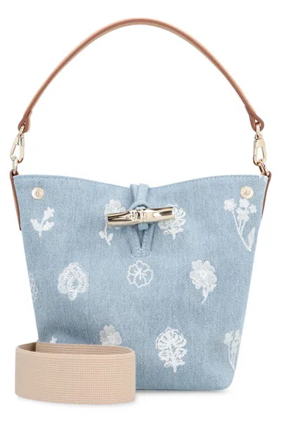 Longchamp Sac Seau Xs Le Roseau In Sky Blue