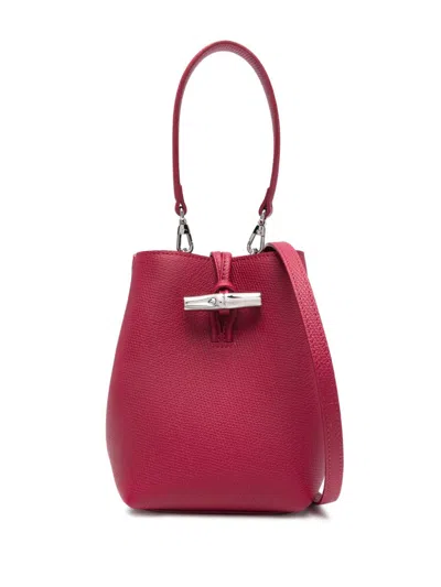Longchamp Xs Le Roseau Bucket Bag In 红色