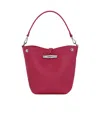 Longchamp Xs Le Roseau Bucket Bag In Red