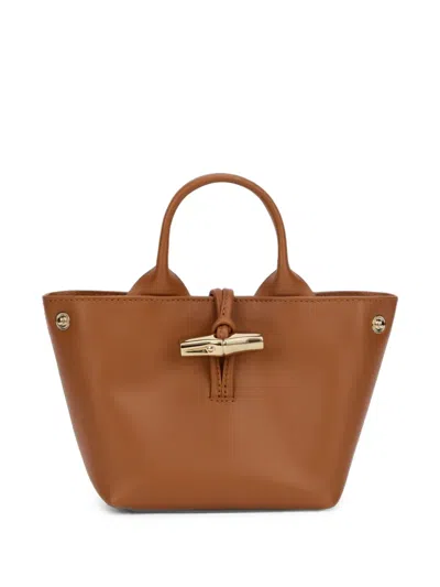 Longchamp Xs Le Roseau Handbag In Brown