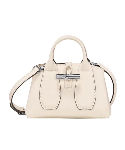 Longchamp Xs Le Roseau Shoulder Bag In White