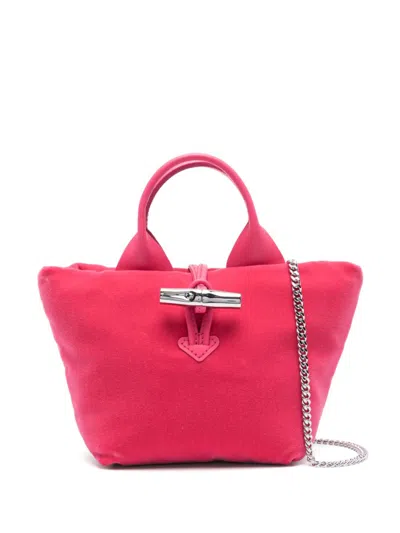 Longchamp Xs Le Roseau Tote Bag In Pink