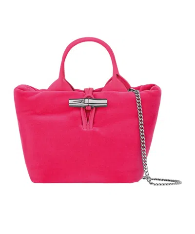 Longchamp Xs Le Roseau Tote Bag In Pink