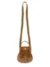 Longchamp Xs La Pliage Mesh Bag In Tobacco Colour In Brown