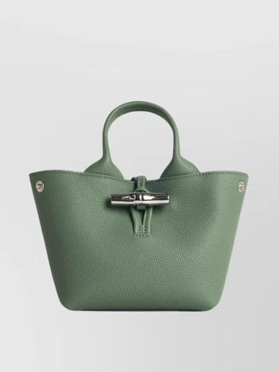 Longchamp Xs Roseau Leather Handle Bag