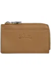 Longchamp Le Pliage Zippered Leather Cardholder