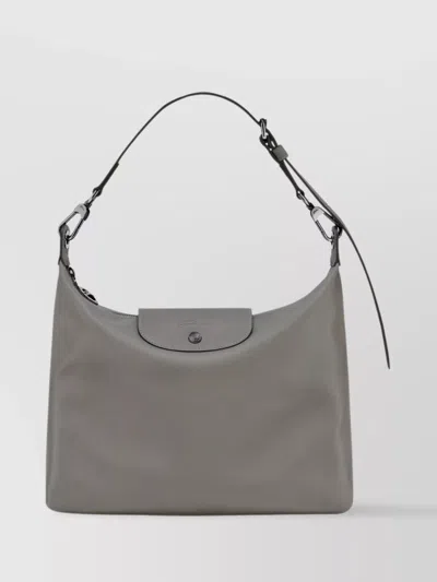 Longchamp Medium Le Pliage Xtra Leather Hobo Bag In Gray