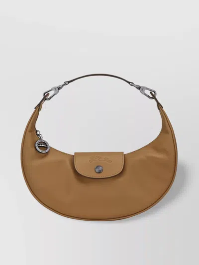 Longchamp Xtra Round Tobacco Shoulder Bag In Brown