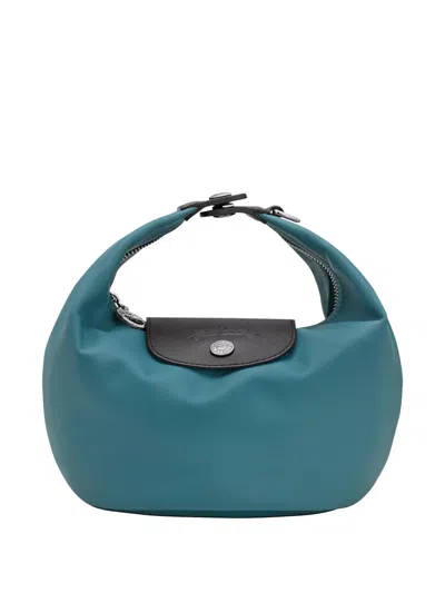 Longchamp Xtra Xs Le Pliage Flap Tote Bag In Blue