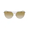 Longchamp Yellow Metal Sunglasses
