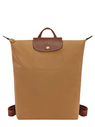 Longchamp Zaino "le Pliage" Medium In Brown