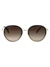 Longchamp Round-frame Sunglasses In Gold