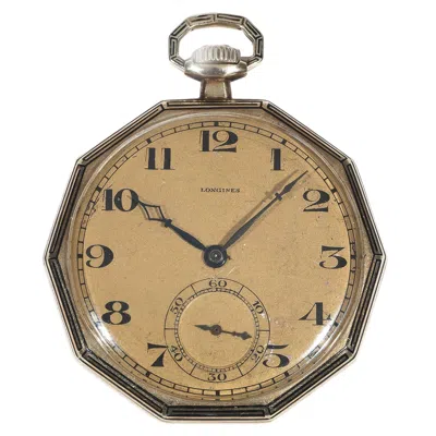 Pre-owned Longines 14kt Yellow Gold Decagonal Pocket Watch, Circa 1920s