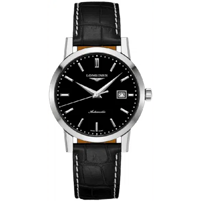 Longines 1832 Classic Automatic Black Dial Leather Strap Men's Watch L4.825.4.52.0
