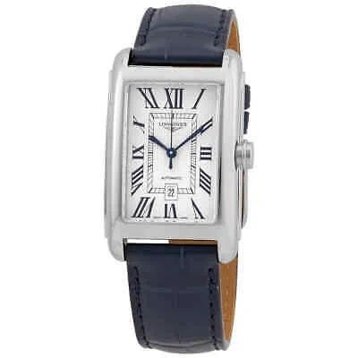 Pre-owned Longines Automatic Silver Dial Blue Leather Men's Watch L5.757.4.71.9
