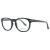 Longines Black Unisex Optical Frames In Metallic