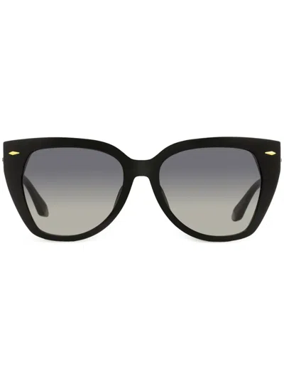 Longines Butterfly-frame Sunglasses In Black