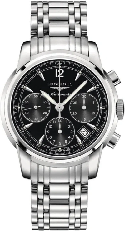 Pre-owned Longines Chronograph Stainless Steel Watch L27524526
