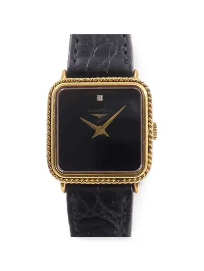 Pre-owned Longines Classic 20mm Watch In Black